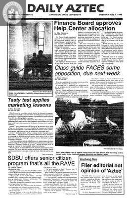 Daily Aztec: Tuesday 05/03/1983