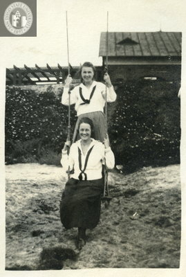 Women on a swing, 1919