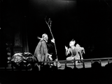Two unidentified actors in The Tempest, 1957