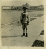 Andrew Olson's first day of school, 1923