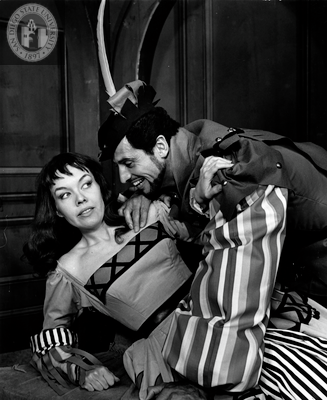 Diana Frothingham and Michael Forest in The Taming of the Shrew, 1962