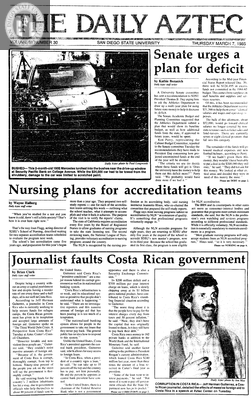 The Daily Aztec: Thursday 03/07/1985