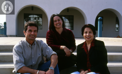 An unidentified family at Family Weekend, 2000