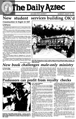 The Daily Aztec: Wednesday 01/29/1986