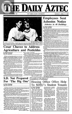 The Daily Aztec: Monday 04/17/1989