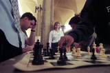 Chess tournament, Aztec Center, 1996