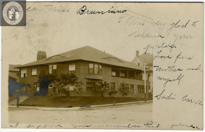 Unidentified private home, San Diego, 1907
