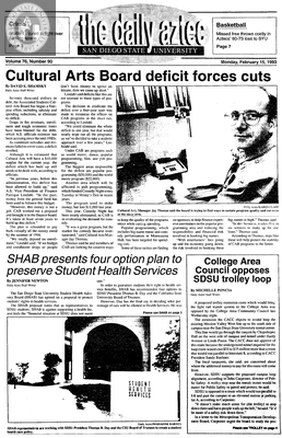 The Daily Aztec: Monday 02/15/1993
