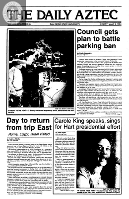 The Daily Aztec: Friday 03/09/1984