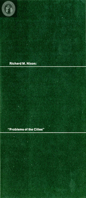 Problems of the Cities, 1968