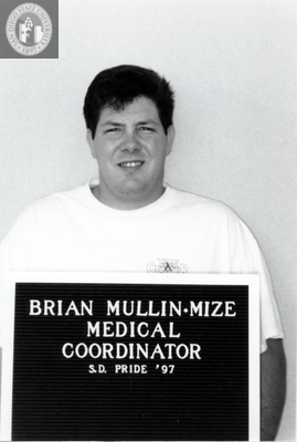 Brian Mullin-Mize, Medical Coordinator, 1997