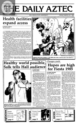 The Daily Aztec: Friday 03/22/1985