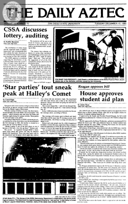 The Daily Aztec: Tuesday 12/10/1985