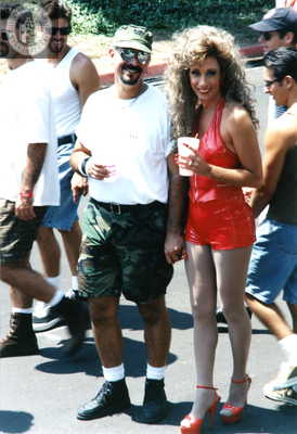 Couple at Pride parade, 1996