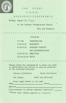 Committee for the Defense of the Bill of Rights conference, 1969