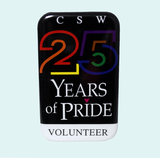 "CSW 25 years of pride volunteer," 1995