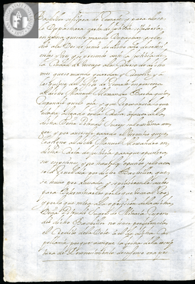 Urrutia de Vergara Papers, back of page 47, folder 15, volume 2, 1704