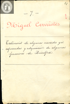 Urrutia de Vergara Papers, page 41, folder 7, volume 1