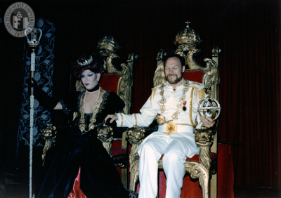Newly crowned Emperor and Empress XI Craig Morgan and Nicole, 1982
