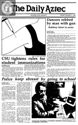 The Daily Aztec: Tuesday 02/04/1986