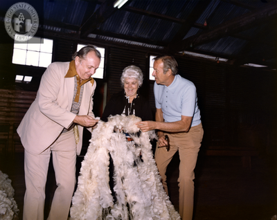 Lionel and Mary Jo Van Deerlin with fleece