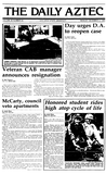The Daily Aztec: Monday 12/09/1985