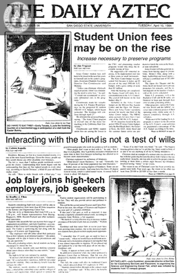 The Daily Aztec: Tuesday 04/10/1984