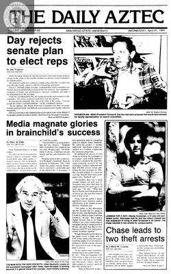 The Daily Aztec: Wednesday 04/25/1984
