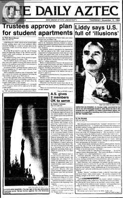 The Daily Aztec: Thursday 11/15/1984