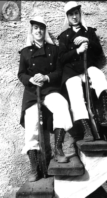 Nord Whited and Jim Folk in "Beau Geste" parody, 1939