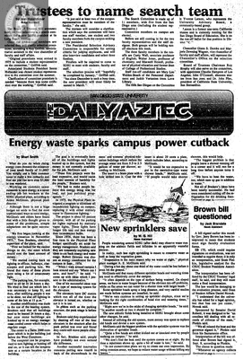 The Daily Aztec: Tuesday 09/27/1977