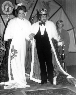 Newly crowned Empress V Morgana and Emperor Terry at Oriental Fantasy, 1976