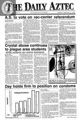 The Daily Aztec: Tuesday 02/02/1988