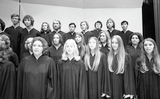 An unidentified chorus performs