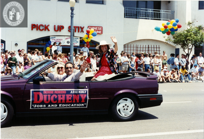 Denise Moreno Ducheny in San Diego Pride parade, 1994
