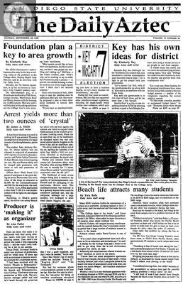 The Daily Aztec: Monday 09/18/1989