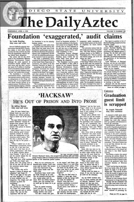 The Daily Aztec: Wednesday 04/04/1990