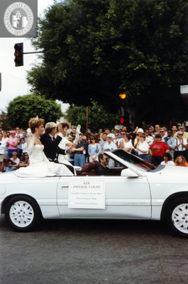 XIX Imperial Court car at Pride parade, 1991