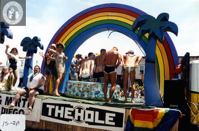 The Hole in the Wall float in Pride parade, 2000