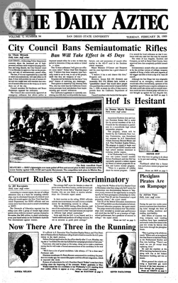 The Daily Aztec: Tuesday 02/28/1989