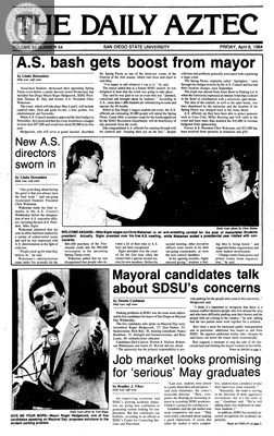 The Daily Aztec: Friday 04/06/1984