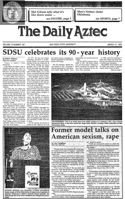 The Daily Aztec: Friday 03/13/1987