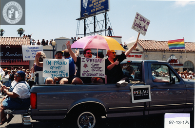 PFLAG Float at Pride parade, 1997