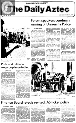 The Daily Aztec: Wednesday 10/15/1975