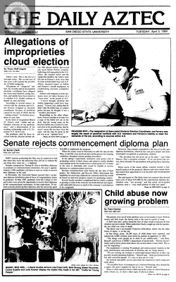 The Daily Aztec: Tuesday 04/03/1982