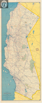 Automobile Road Map of California