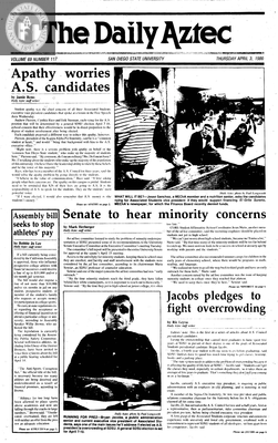 The Daily Aztec: Thursday 04/03/1986