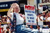 ACLU (American Civil Liberties Union) sign at Pride parade, 1997