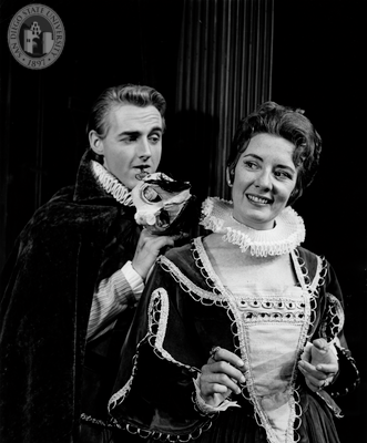 Joseph S. Lambie and Priscilla Morrill in Much Ado About Nothing, 1964