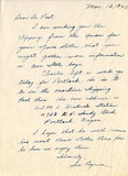 Letter from Sue Cornell Byrne, 1943